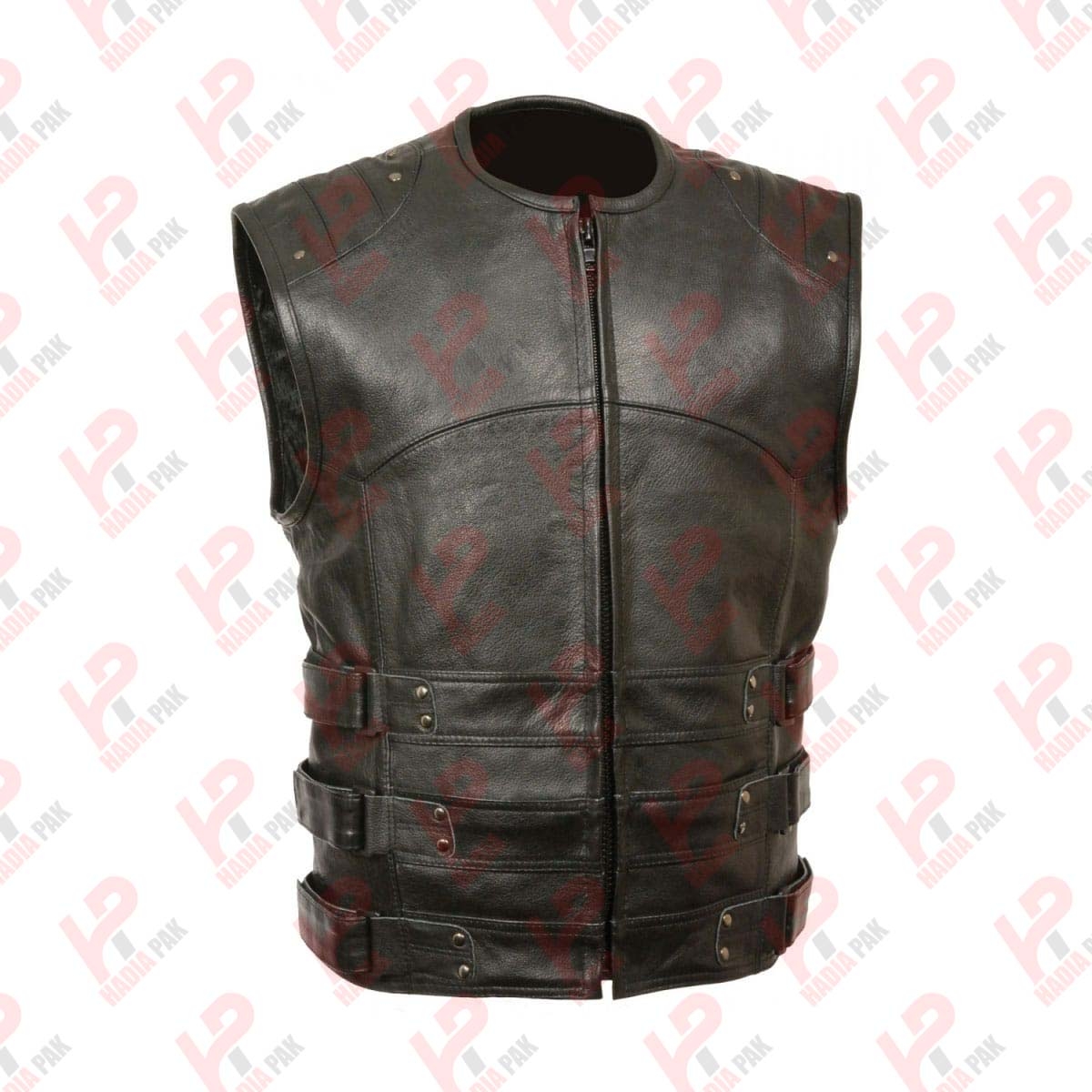 Leather Men Vest