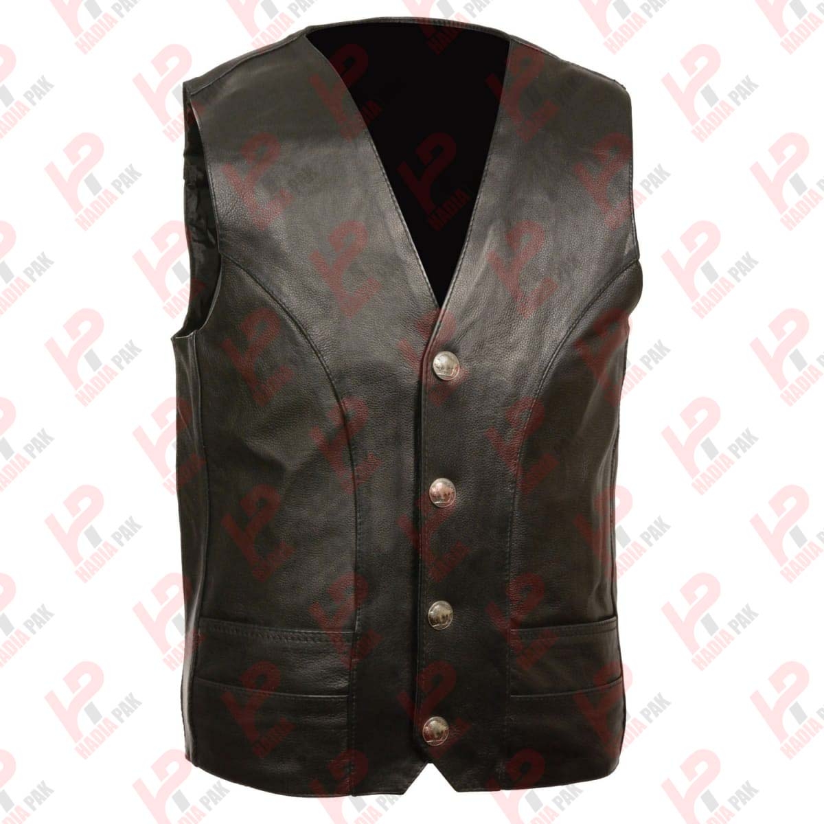 Leather Men Vest