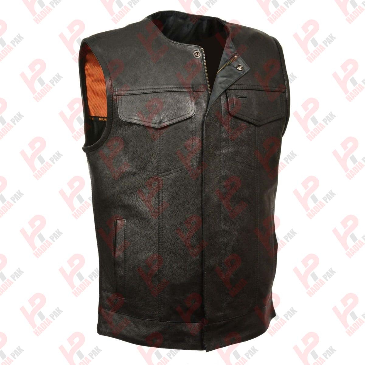 Leather Men Vest
