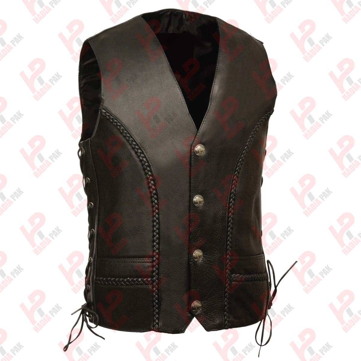 Leather Men Vest