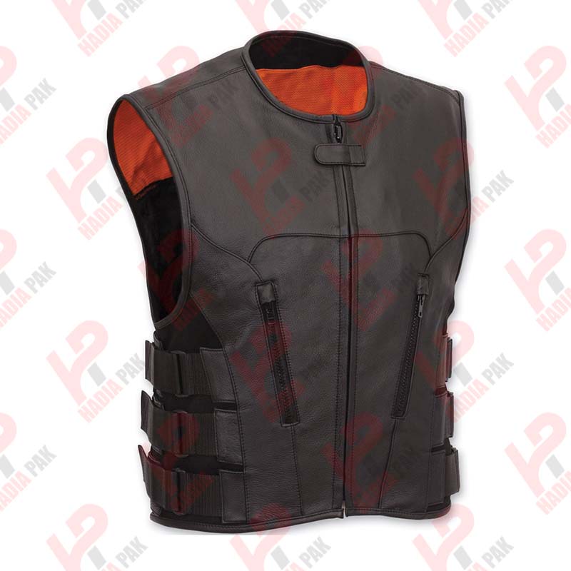 Leather Men Vest