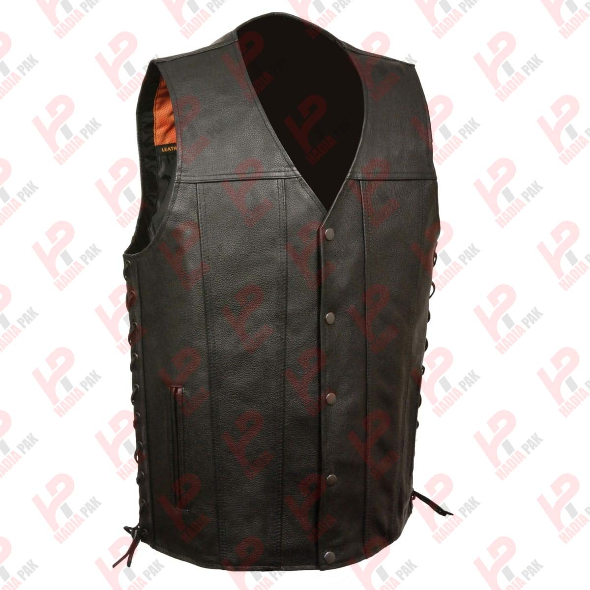 Leather Men Vest